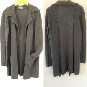 Michael Stars Charcoal Wool Open Cardigan M/L